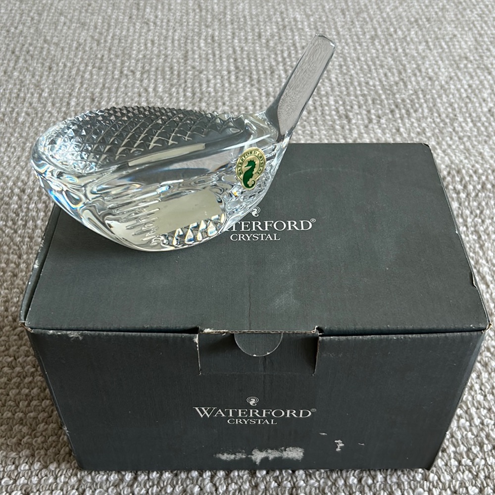 Waterford Crystal Golf Club Paperweight